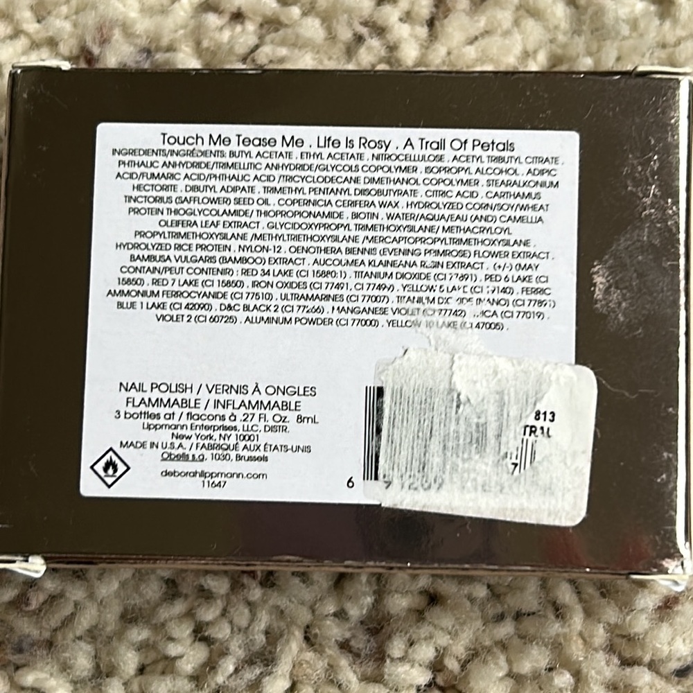 Deborah Lippmann 3 Polish Set - New In Box - Made In USA - Picture 3 of 3
